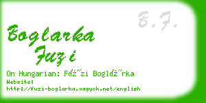 boglarka fuzi business card
